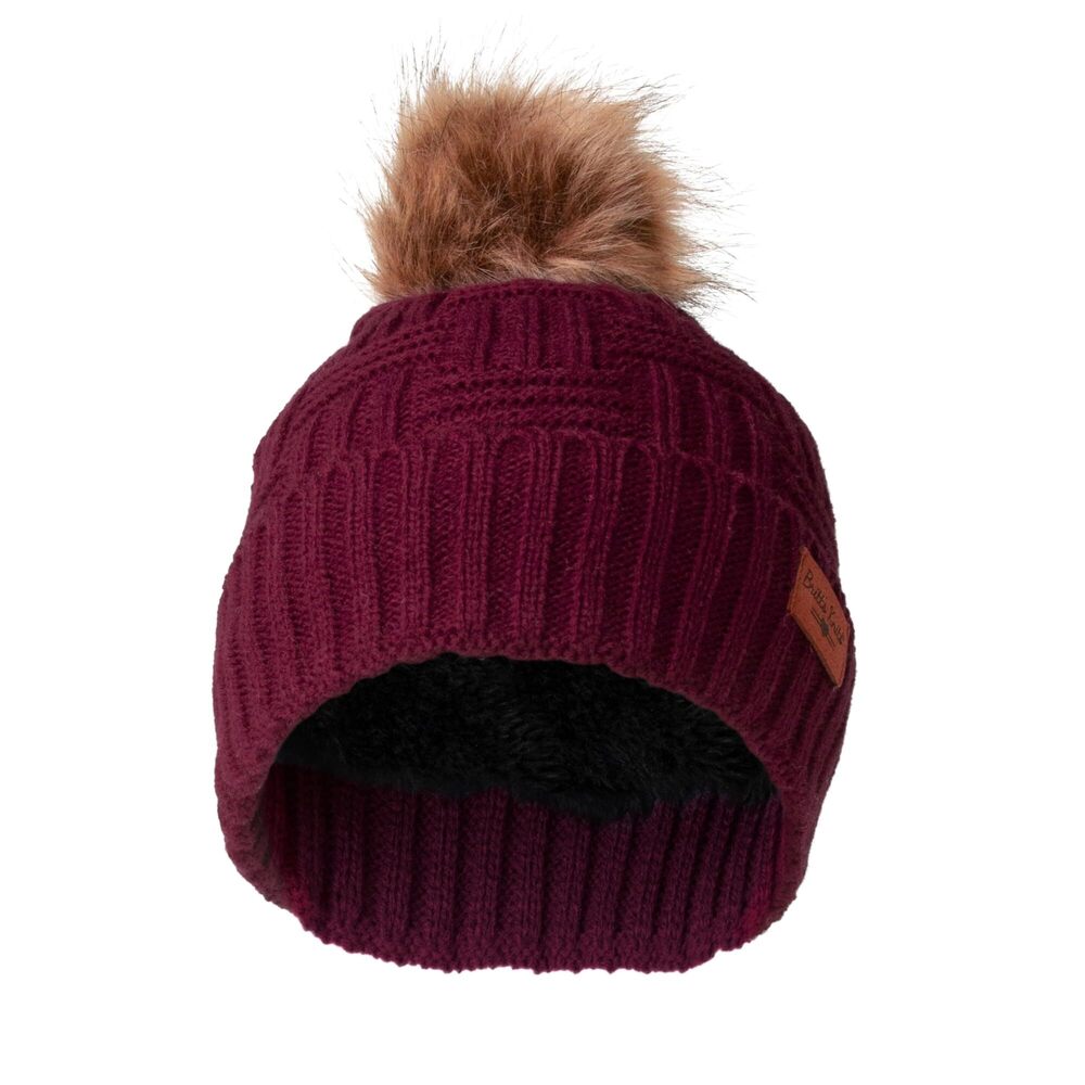 9539 Cozy Classics Pom Hat Winter Cozy Fur Pom Knit Beanie Hat Skull Cap &